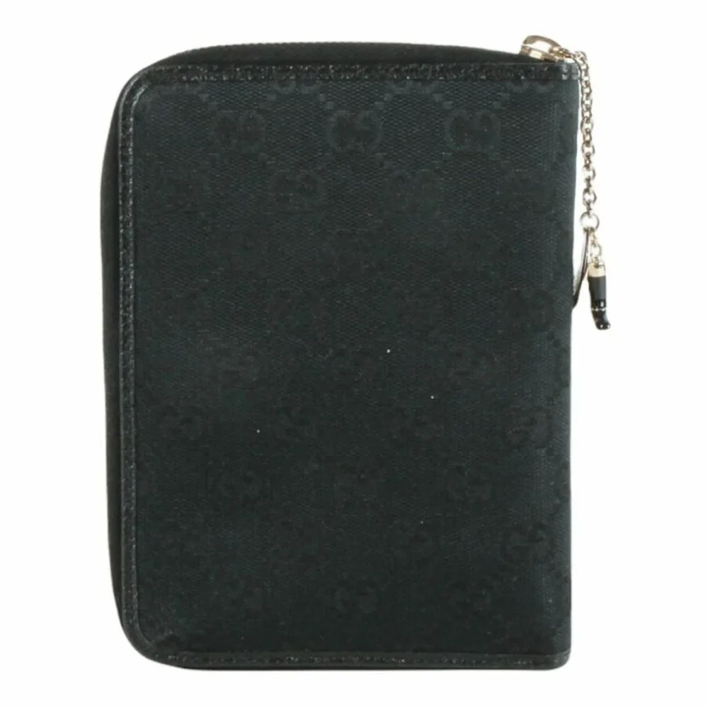 Gucci Web Black GG Logos Pattern Agenda Notebook Cover - Picture 2 of 8